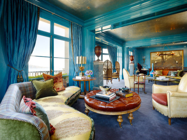 Ken Fulk:: A Glimpse Behind the Magic Curtain #livingrooms #bluerooms #kenfulk