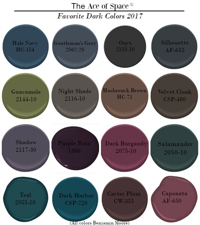 Favorite Dark Colors 2017